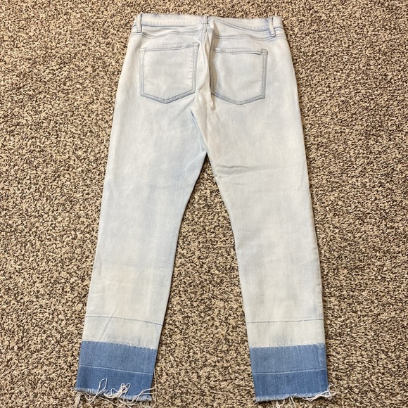 LOFT Modern Skinny Crop Jeans with Frayed Hem - Picture 4 of 7